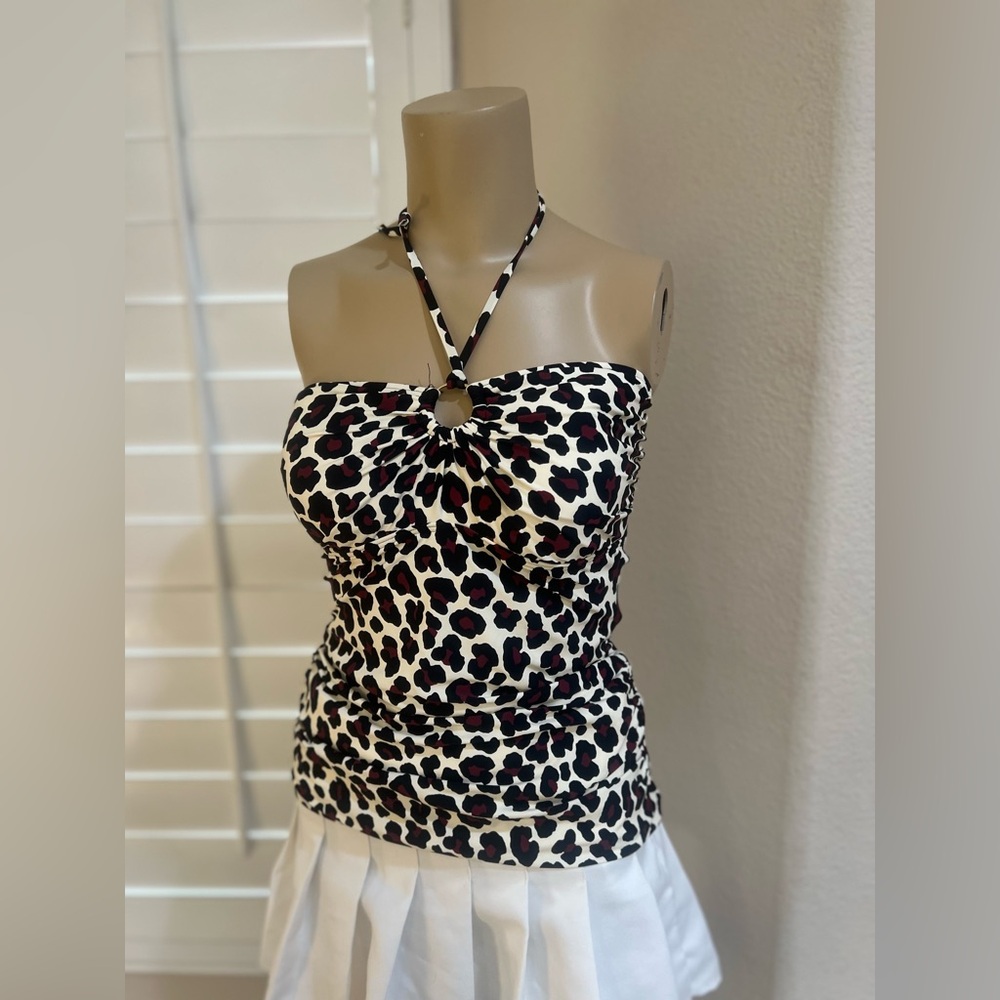 Michael Michael‎ Kors Bandeau Tankini Top Women's Swimsuit Multi Size Medium